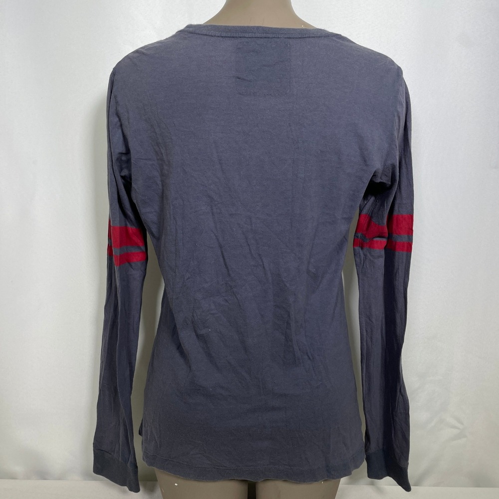 Los Angeles Angels Red Jacket Gray Retro Logo Longsleeve T-Shirt Women's LARGE - Picture 4 of 9